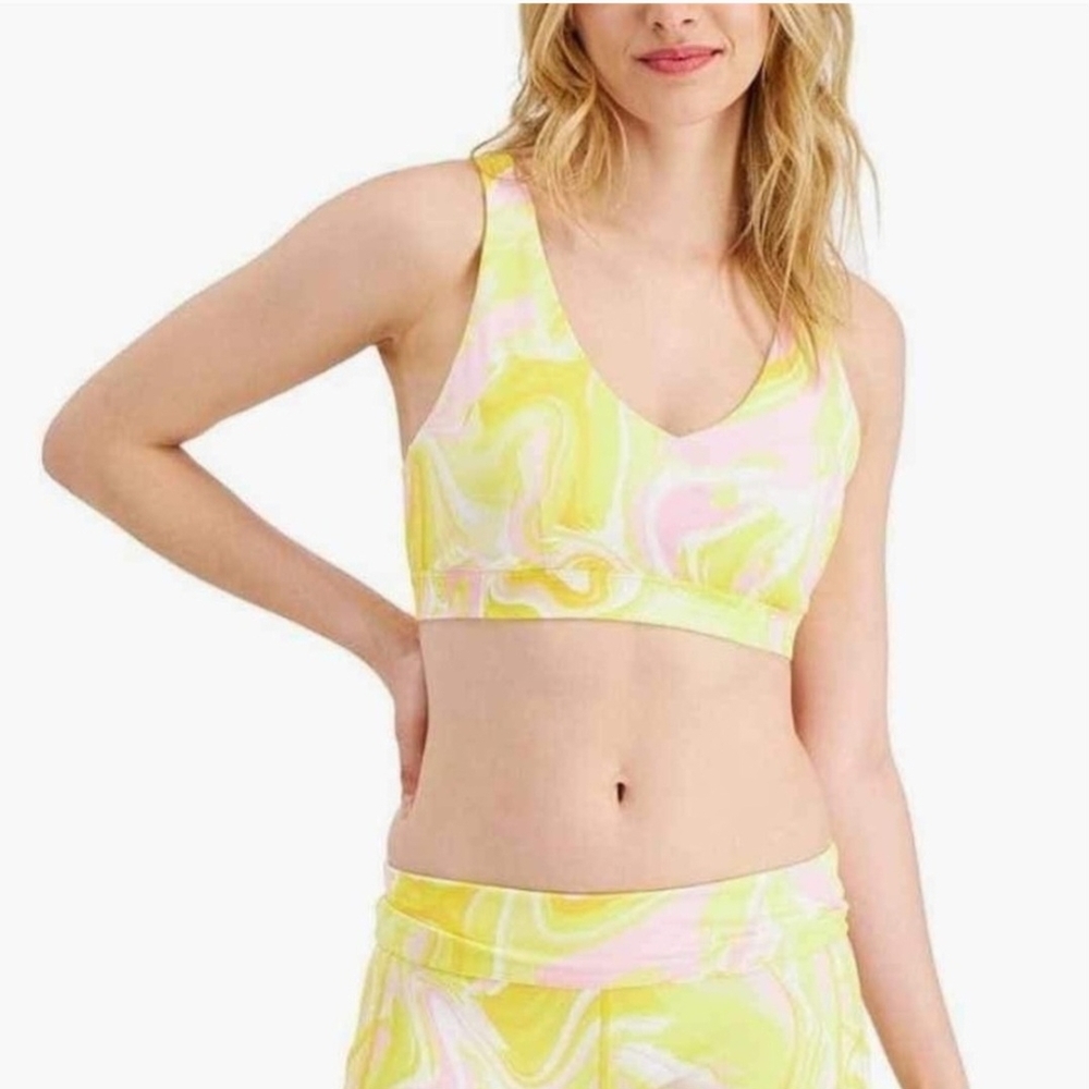 ID Ideology Women's Watercolor Whirl Low Impact Sports Bra Sz XS